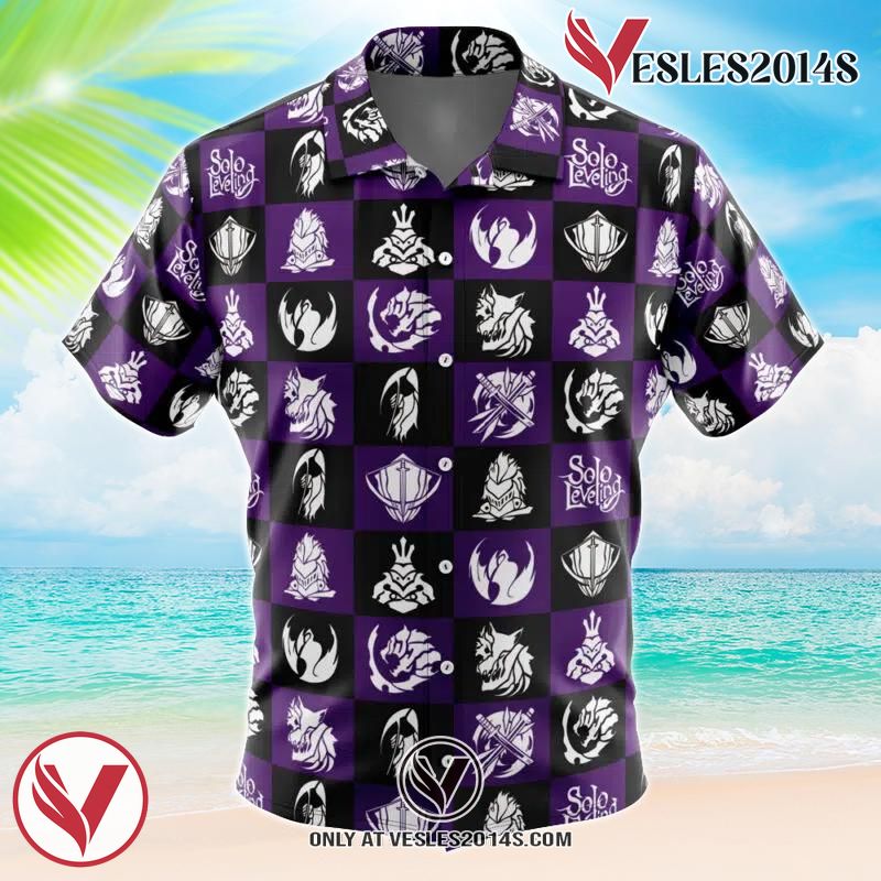 Notable Guilds Solo Leveling Hawaiian Button Up Shirt, Perfect Gifts For Anime Lovers - Vesles2014S