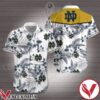 Notre Dame Fighting Irish Tropical Pattern White Hawaiian Shirt, Unique Gifts For Friends - Vesles2014S 1