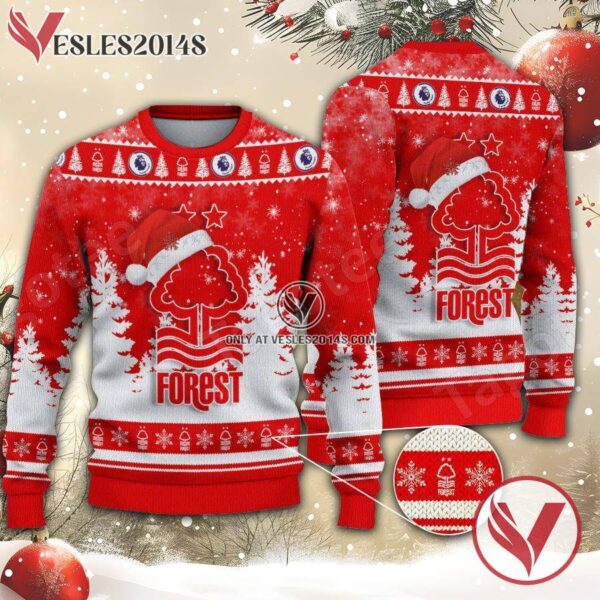 Nottingham Forest F.C Sport Ugly Christmas Sweater, Unique Gifts For Fans - Vesles2014aS 1