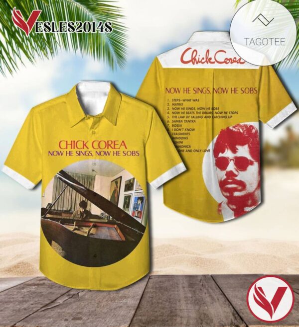 Now He Sings Now He Sobs Album By Chick Corea Hawaiian Shirt, Best Gift For Music Lovers Vesles2014S