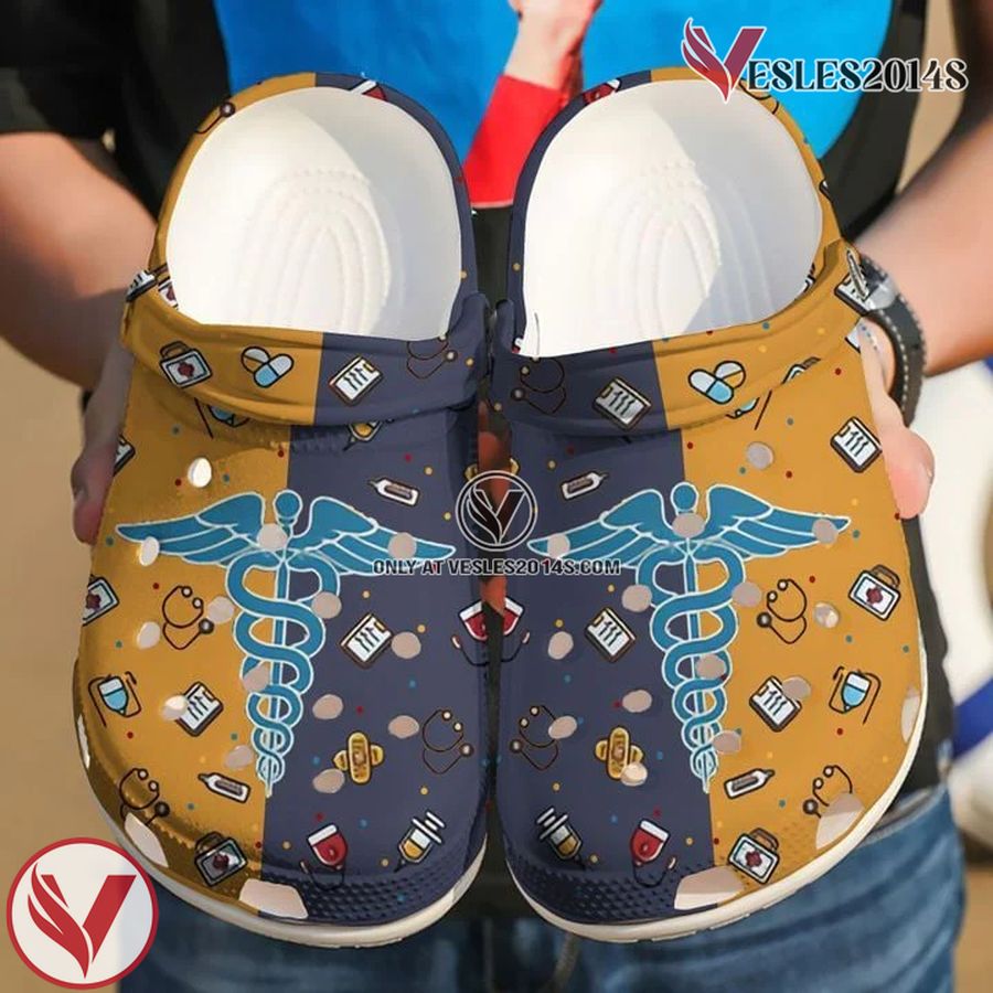Nurse Heart Love Doctor Clog Shoes ND02 Crocs Crocband Clogs Shoes For Men Women, Unique Gift From Vesles2014S