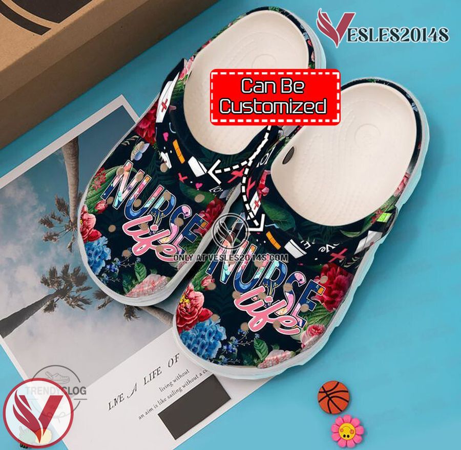 Nurse Nurse Floral Life Clog Shoes, Unique Gift From Vesles2014S