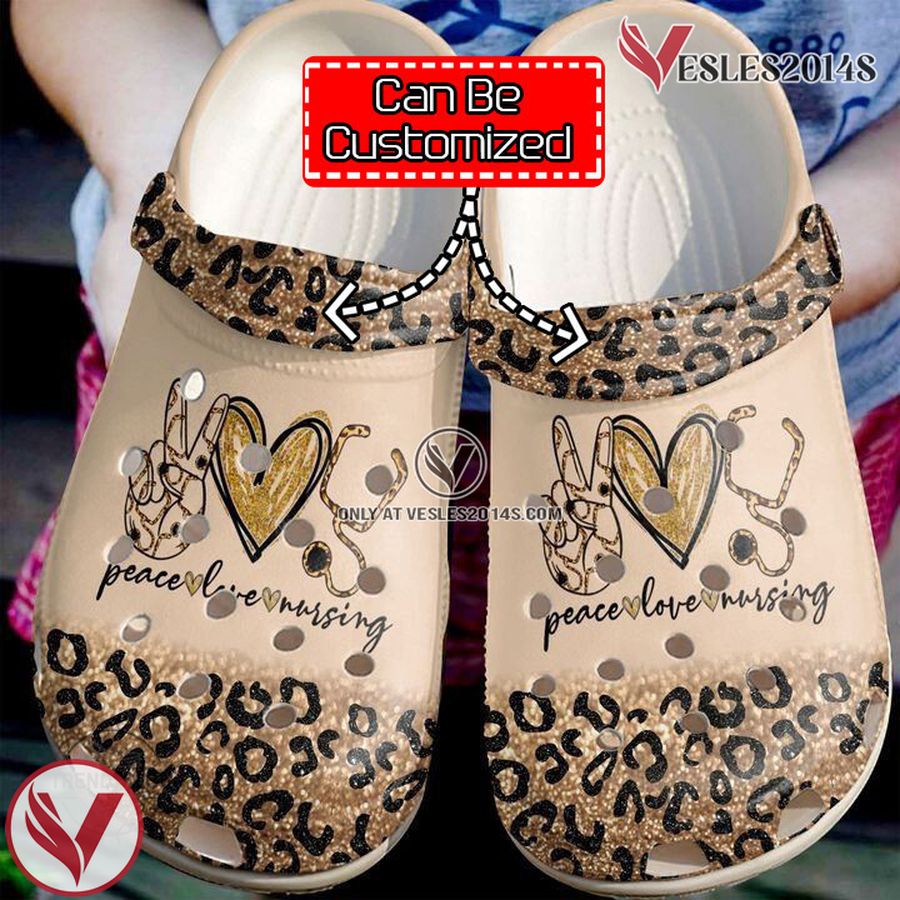 Nurse Nurse Peace Love Nursing Clog Shoes, Unique Gift From Vesles2014S