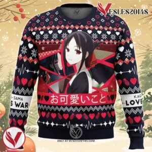 O Kawaii Koto Kaguya-sama Love is War Ugly Christmas Sweater, Unique Christmas Gift For Fans - Vesles2014S