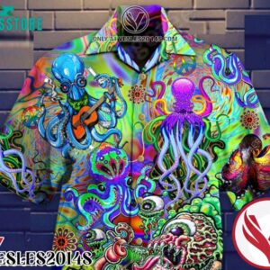 Octopus Trippy Hawaiian Shirt, Unique Gifts For Friends - Vesles2014S 1