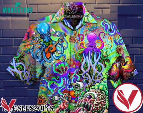 Octopus Trippy Hawaiian Shirt, Unique Gifts For Friends - Vesles2014S 1