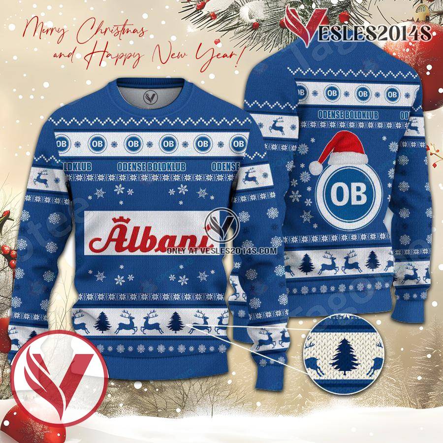 Odense Boldklub Sport Ugly Christmas Sweater, Unique Gifts For Fans - Vesles2014aS 1