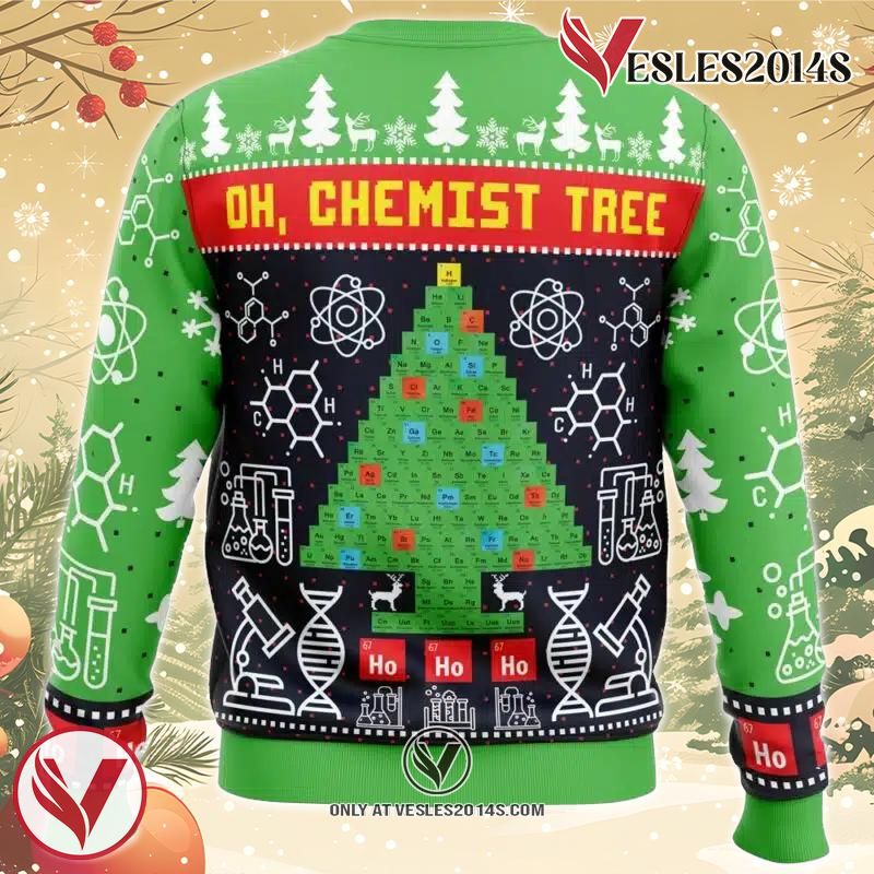 Oh, Chemist Tree Science Ugly Christmas Sweater, Unique Christmas Gift For Fans - Vesles2014S 1