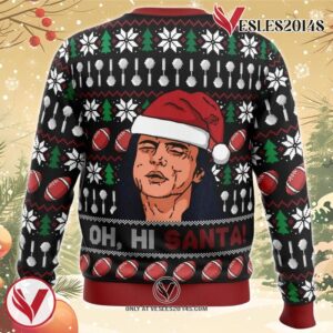Oh, Hi Santa The Room Ugly Christmas Sweater, Unique Christmas Gift For Fans - Vesles2014S 1