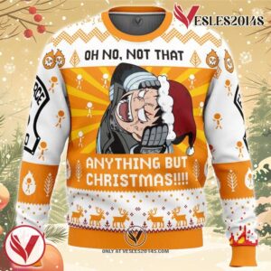 Oh No, Not That Anything But Christmas Fire Force Ugly Christmas Sweater, Unique Christmas Gift For Fans - Vesles2014S