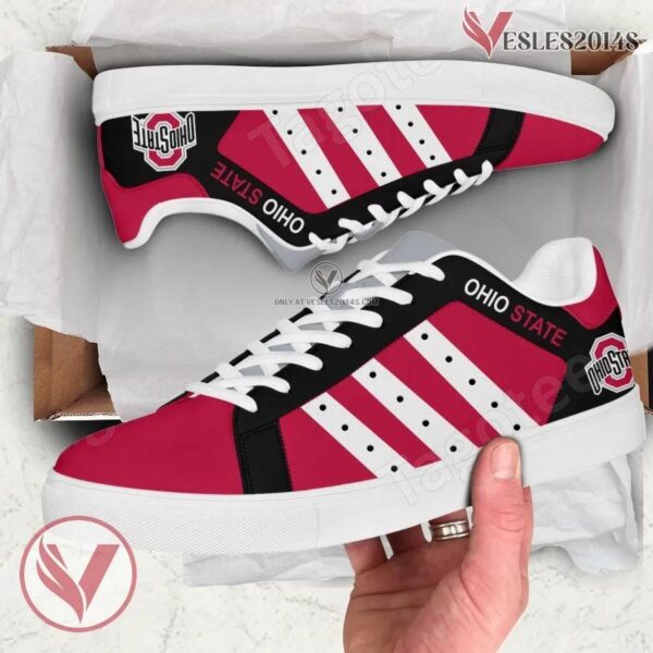 Ohio State Buckeyes Print Stan Smith Shoes, Best Sneaker For Fans - Vesles2014s 1