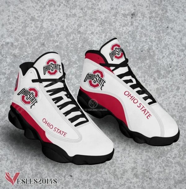 Ohio State NCAA Logo Air Jordan 13 Shoes, Best Sneaker Gifts For Fans - Vesles2014s 1