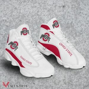 Ohio State NCAA Logo Air Jordan 13 Shoes, Best Sneaker Gifts For Fans - Vesles2014s