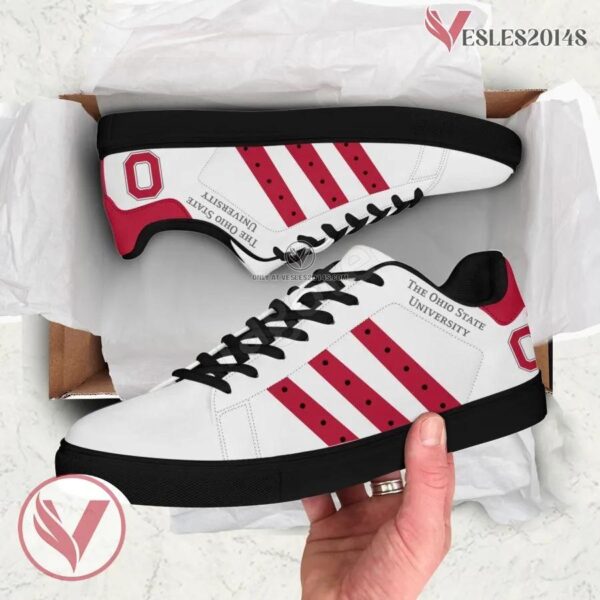 Ohio State University Logo Stan Smith Shoes For Men And Womens - Vesles2014s 1