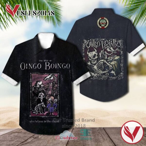 Oingo Boingo Band Skeletons in the Closet Album Hawaiian Shirt, Best Gift For Music Lovers Vesles2014S
