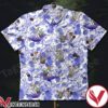 Olaf And Baby Yoda Purple Flower Hawaiian Shirt, Unique Gifts For Friends - Vesles2014S 1
