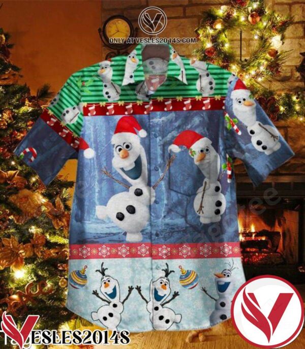 Olaf Frozen Christmas Hawaiian Shirt, Unique Gifts For Friends - Vesles2014S 1