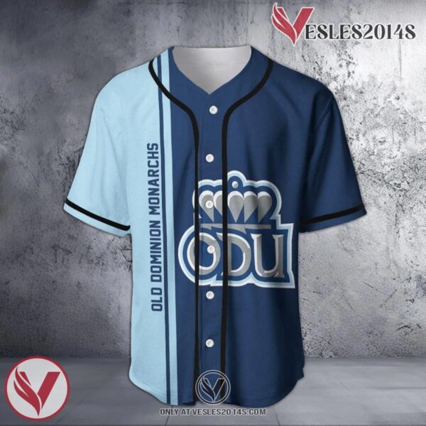 Old Dominion Monarchs Baseball Jersey Half Style NCAA, Unique Gifts For Fans - Vesles2014s
