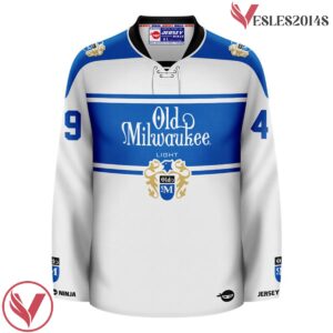 Old Milwaukee Light Primary White Hockey Jersey - Vesles2014S 2