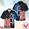 Old Milwaukee USA Flag Pattern Black Blue Hawaiian Shirt And Short, Unique Gifts For Friends - Vesles2014S 1