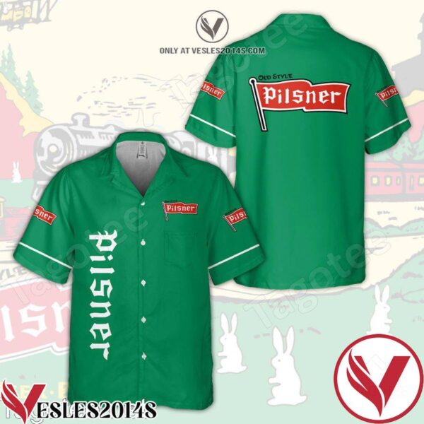 Old Style Pilsner Green Hawaiian Shirt And Short, Unique Gifts For Friends - Vesles2014S 1