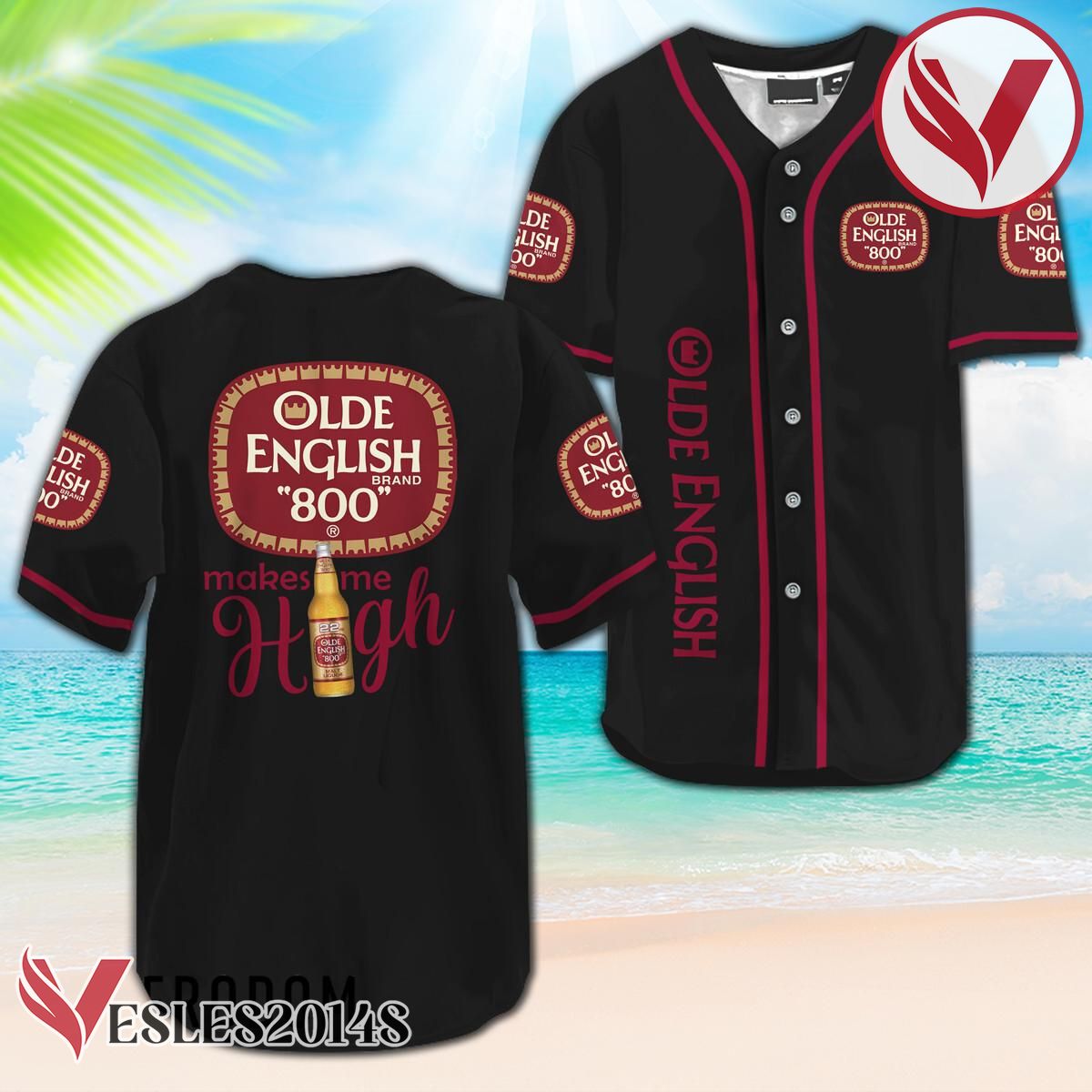 Olde English 800 Beer Make Me High Baseball Jersey, Perfect Gifts For Fans - Vesles2014S