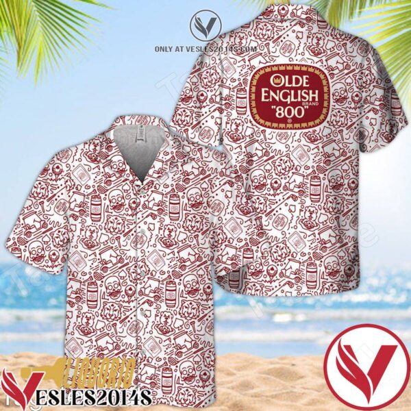 Olde English 800 Doodle Art Hawaiian Shirt, Unique Gifts For Friends - Vesles2014S 1