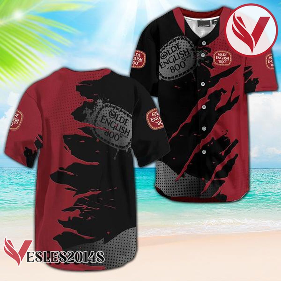 Olde English 800 Metal Crack Pattern Baseball Jersey, Perfect Gifts For Fans - Vesles2014S