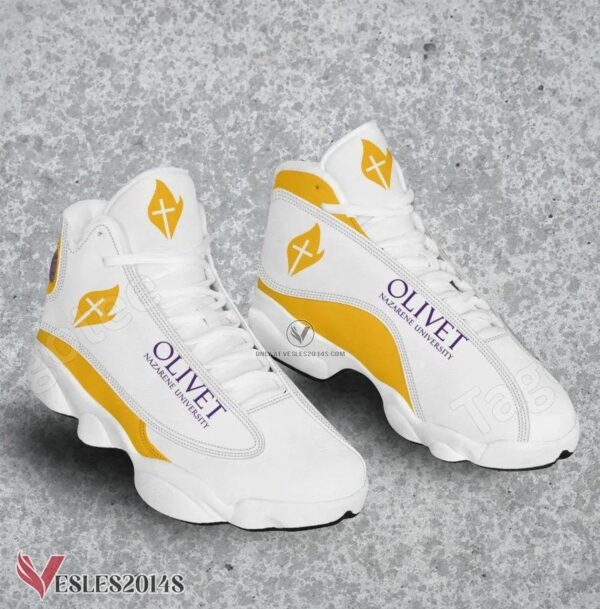 Olivet Nazarene University Logo Air Jordan 13 Shoes, Best Sneaker Gifts For Fans - Vesles2014s