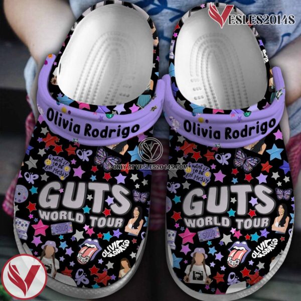 Olivia Rodrigo Music Crocs Crocband Clogs Shoes, Unique Gifts For Fans Style 5 - Vesles2014S