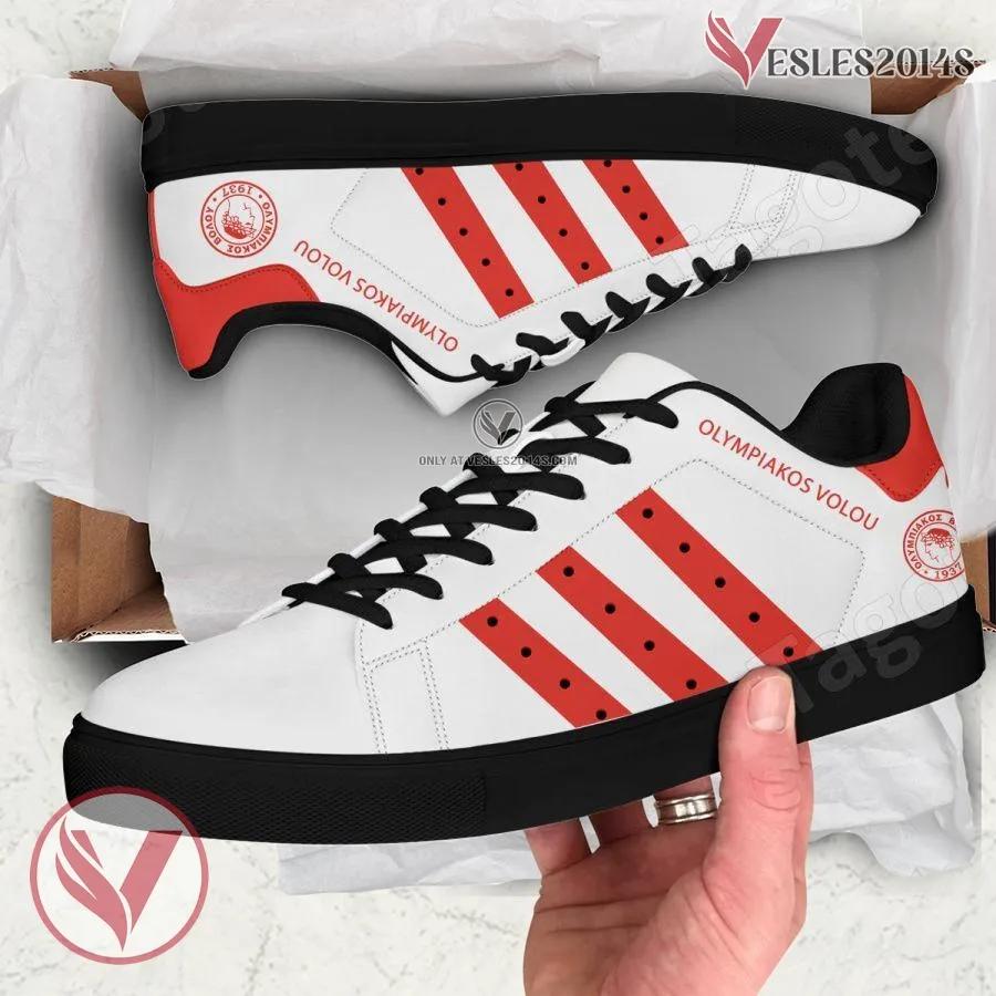 Olympiakos Volou Sport Stan Smith Shoes, Unique Sneaker For Fans - Vesles2014s 1
