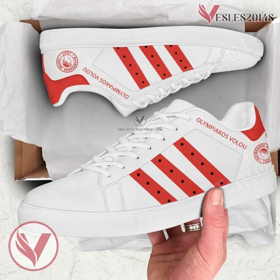 Olympiakos Volou Sport Stan Smith Shoes, Unique Sneaker For Fans - Vesles2014s