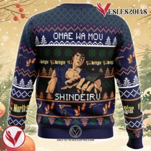 Omaewamou Shindeiru Fist of the North Star Ugly Christmas Sweater, Unique Christmas Gift For Fans - Vesles2014S 1