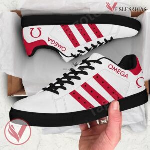 Omega SA Logo Print Stan Smith Shoes, Unique Sneaker For Fans - Vesles2014s 1