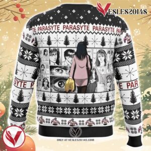 On The Nice List Parasyte Ugly Christmas Sweater, Unique Christmas Gift For Fans - Vesles2014S 1