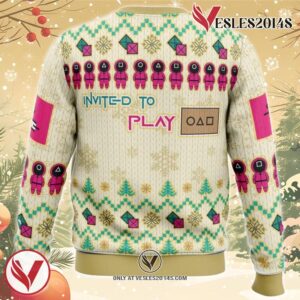 On the First Day of Christmas Squid Game Christmas Sweater 3