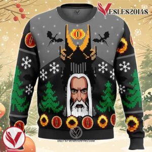 One Christmas to Rule Them All The Lord of the Rings Ugly Christmas Sweater, Unique Christmas Gift For Fans - Vesles2014S