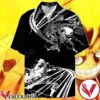 One Piece Black And White Hawaiian Shirt, Unique Gifts For Friends - Vesles2014S 1