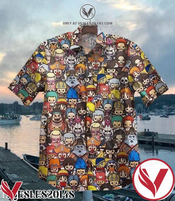 One Piece Chibi Characters Full Print Hawaiian Shirt, Unique Gifts For Friends - Vesles2014S 1