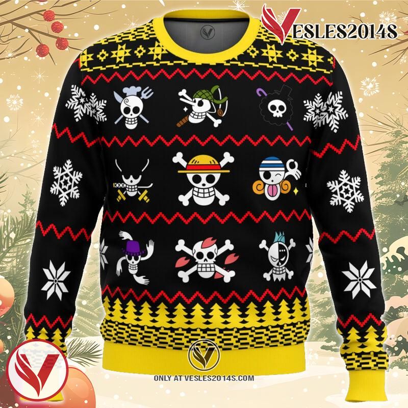 One Piece One Piece Flags Ugly Christmas Sweater, Unique Christmas Gift For Fans - Vesles2014S
