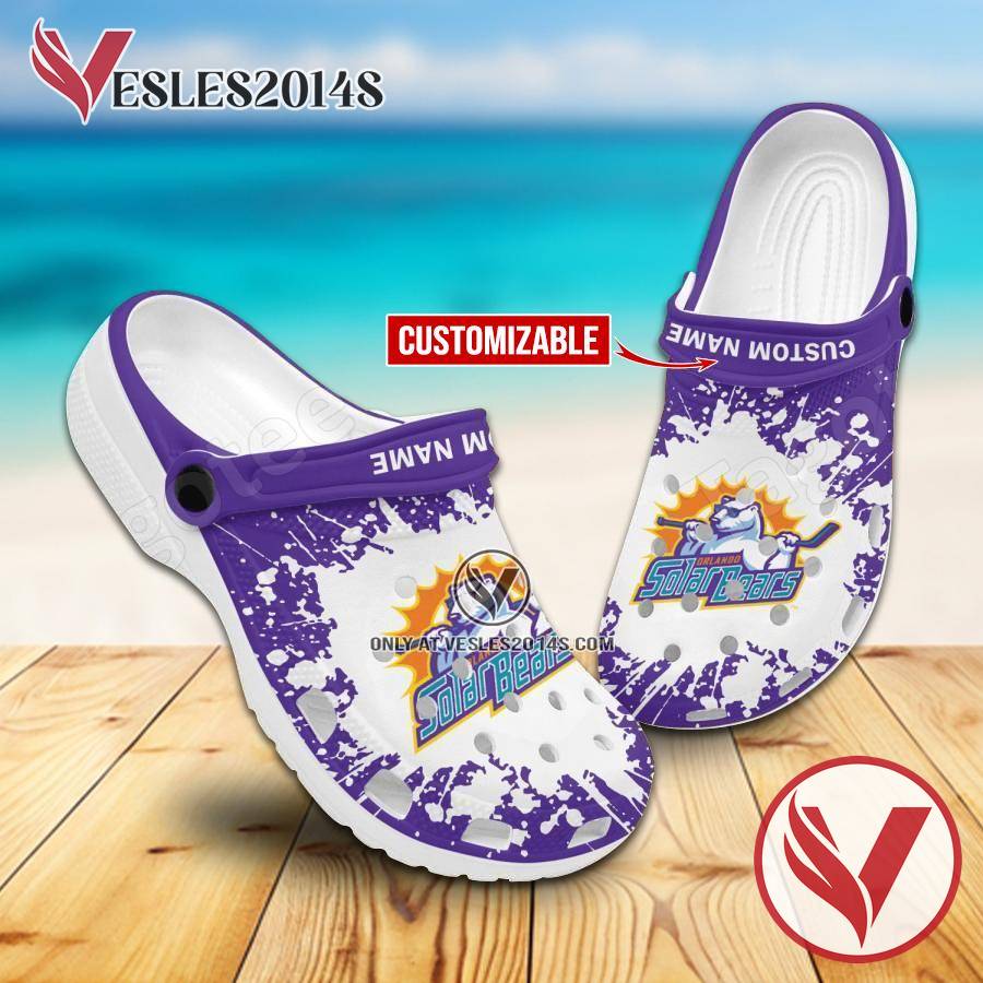 Orlando Solar Bears Logo Crocs Shoes For Men And Women, Unique Clogs Shoes For Fans - Vesles2014S