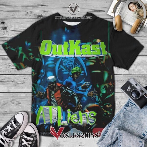 OutKast ATLiens Album 3D T-Shirt, Unique Gifts For Music Lovers - Vesles2014S