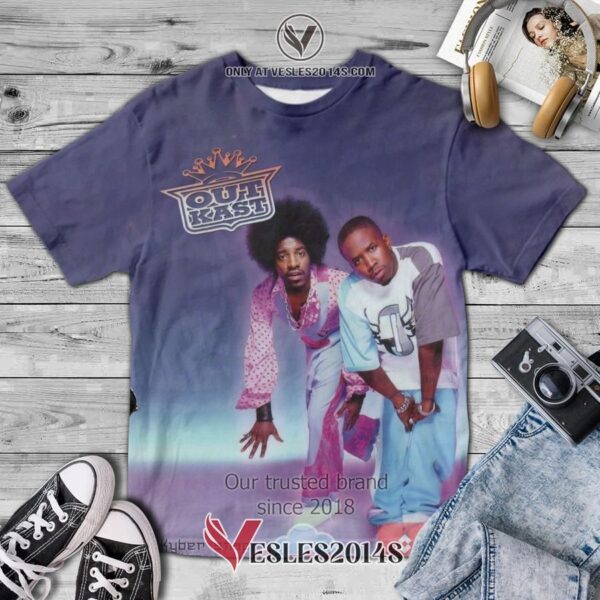 OutKast Big Boi and Dre Present Outkast Album 3D T-Shirt, Unique Gifts For Music Lovers - Vesles2014S