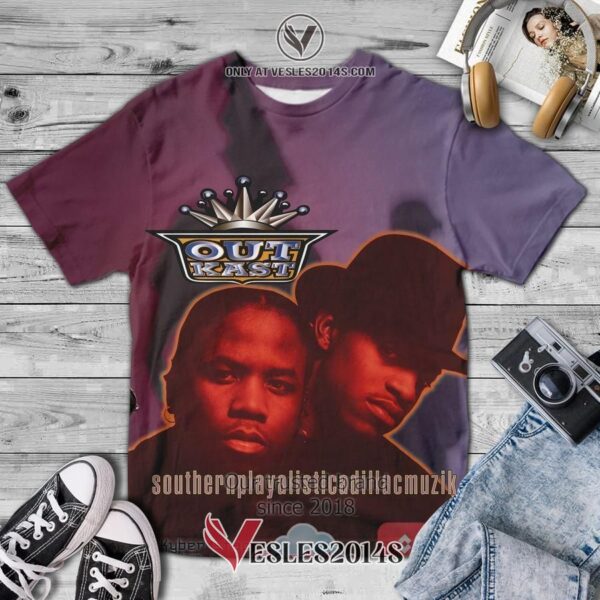 OutKast Southernplayalisticadillacmuzik Album 3D T-Shirt, Unique Gifts For Music Lovers - Vesles2014S