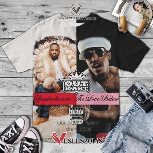 OutKast Speakerboxxx The Love Below Album 3D T-Shirt, Unique Gifts For Music Lovers - Vesles2014S