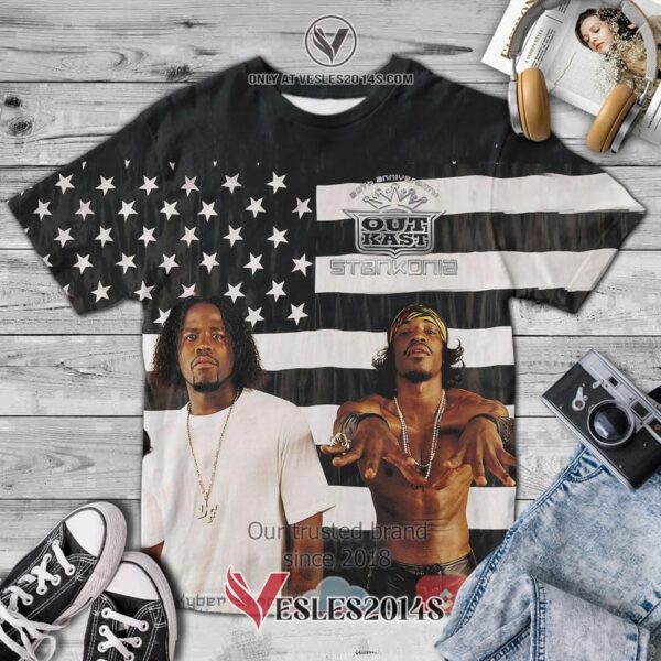 OutKast Stankonia Album 3D T-Shirt, Unique Gifts For Music Lovers - Vesles2014S