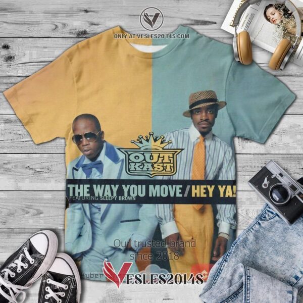 OutKast The Way You Move Album 3D T-Shirt, Unique Gifts For Music Lovers - Vesles2014S