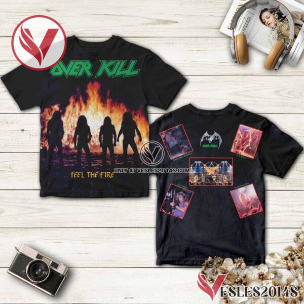 Overkill Feel The Fire Album Cover Shirt, Unique Gifts For Music Lovers - Vesles2014S