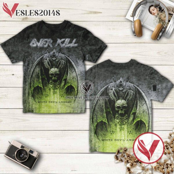 Overkill White Devil Armory Album Cover Shirt, Unique Gifts For Music Lovers - Vesles2014S