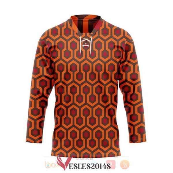 Overlook Hotel Carpet The Shining Custom Hockey Jersey, Trending Gifts For Fans - Vesles2014s
